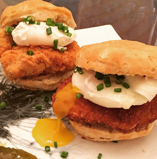 Southern Fried Chicken Sandwich With Poached Eggs Damn That Looks Good,Bloody Mary Mix